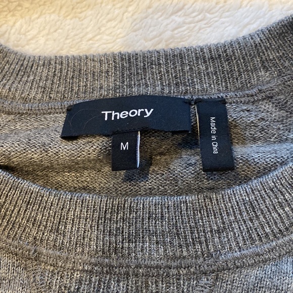 Grey crew neck sweater from THEORY - Picture 2 of 5